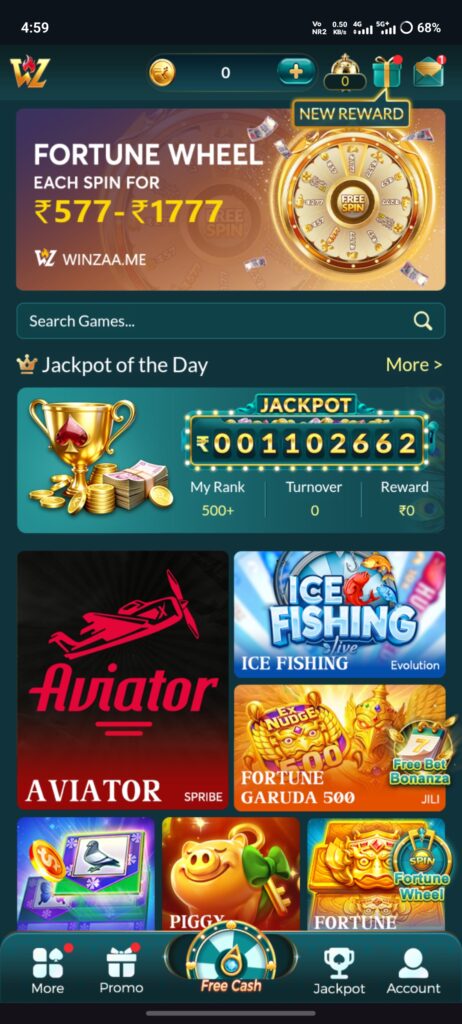 Winzaa APK download Get ₹500 free